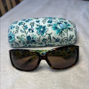 Vera Bradley Elizabeth Daisy Daisy Tortoise Brown Fashion Designer Sunglasses